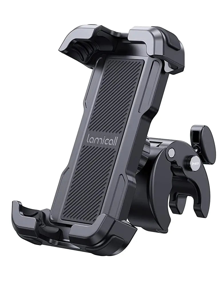 Lamicall BP07 Shockproof Bike Phone Holder Universal Motorcycle Phone Mount Stable Bicycle Phone Mount for Scooter Smart Phone