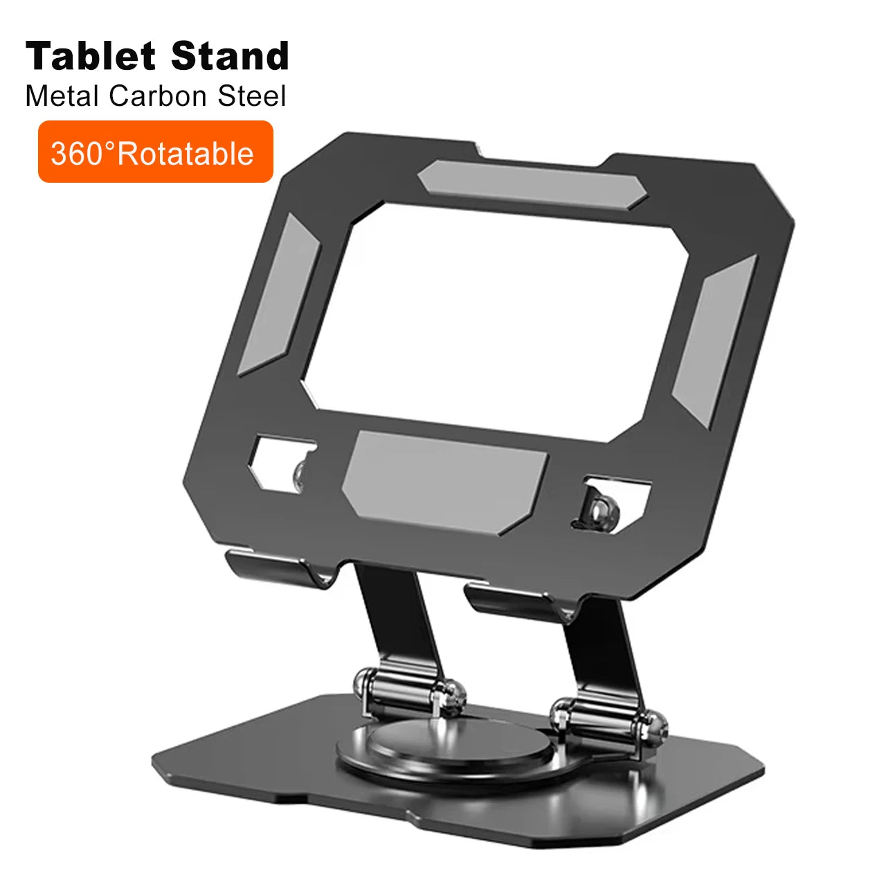 OEM Metal Carbon 360 Degree Rotation Laptop Tablet Stand Adjustable Laptop Stand for Desk Carbon Steel Computer Stand for Laptop