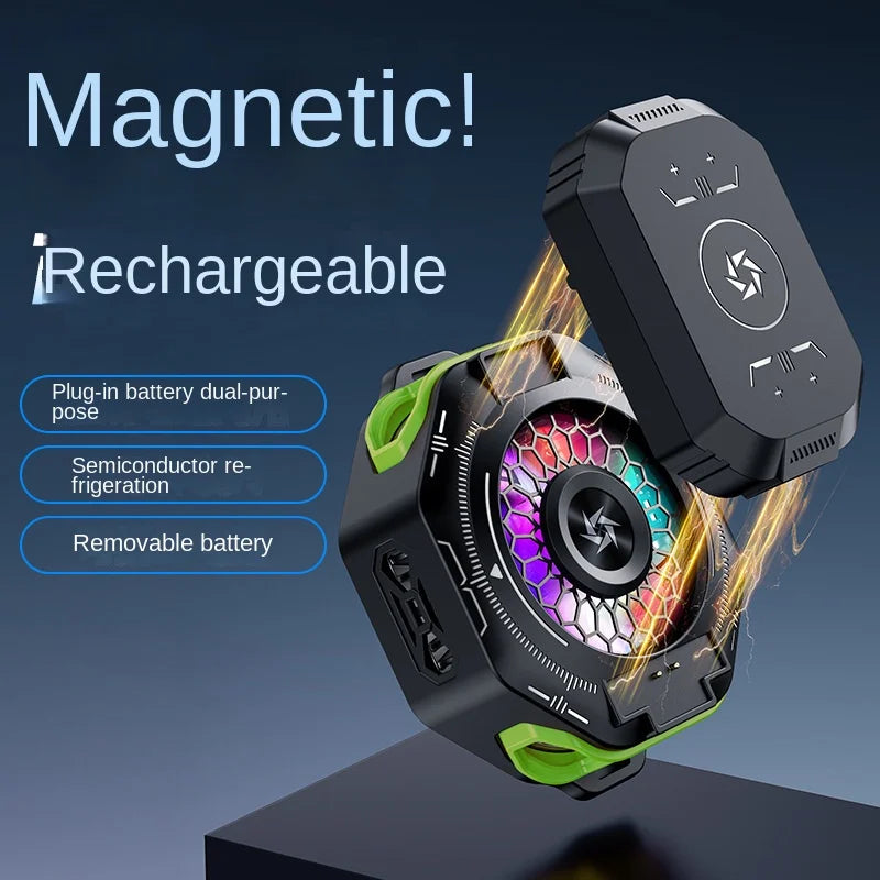 SL53 Mobile Phone Radiator Magnetic Absorption Digital Display Semiconductor Refrigeration Charging Model Cooling Battery