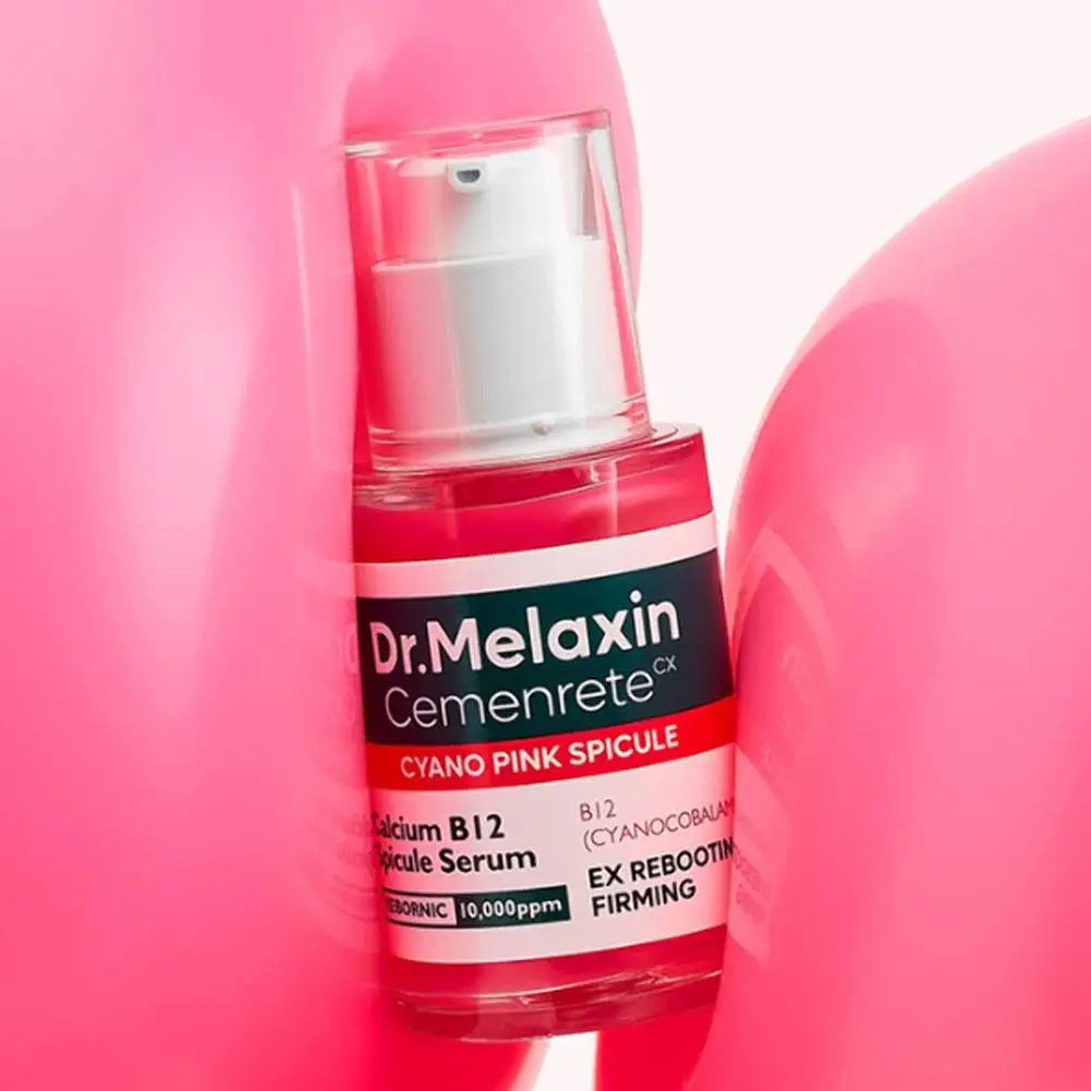 Dr.Melaxin Calcium B12 Pink Spicule Serum Cream Lighten Dark Spot Shrink Pore Wrinkle Reduction Enhance Skin Elasticity Skincare