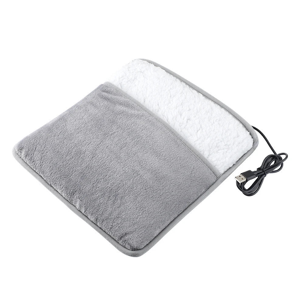 Winter Electric Foot Heating Pad Soft Washable Flannel Foot Warmer with Constant Temperature Heating Foot Warming Mat