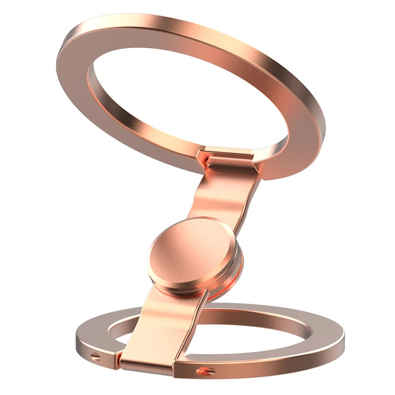 2025 Double-Sided MagSafe Phone Holder for iPhone 14/15/16, Foldable 360° Rotating Stand with Strong Magnet & Finger Grip Suppor