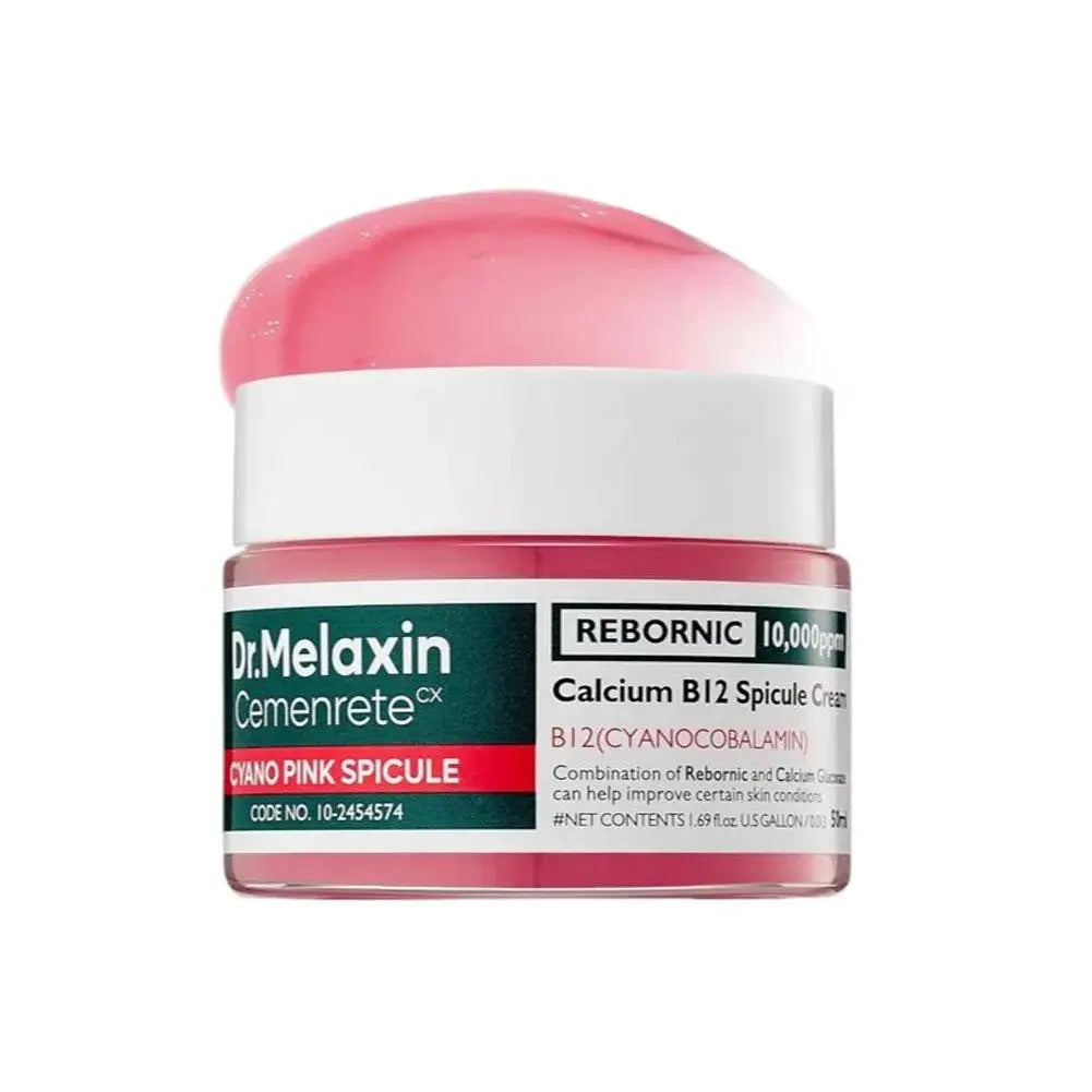 Dr.Melaxin Calcium B12 Pink Spicule Serum Cream Lighten Dark Spot Shrink Pore Wrinkle Reduction Enhance Skin Elasticity Skincare