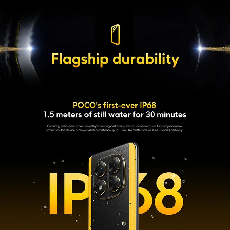 Global Version POCO X7 Smartphone Dimensity 7300-Ultra 6.67"120Hz AMOLED Display 45W 5110mAh 50MP Camera IP68 Xiaomi HyperOS NFC