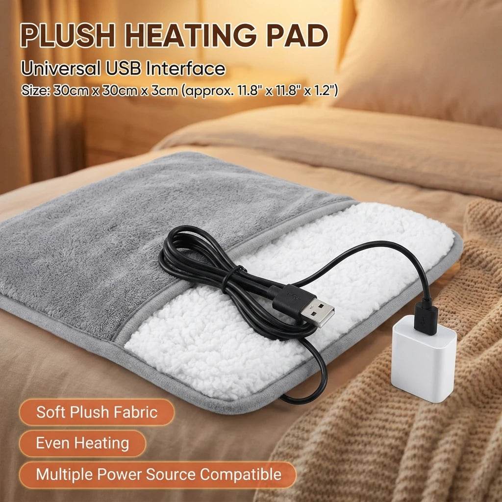 Winter Electric Foot Heating Pad Soft Washable Flannel Foot Warmer with Constant Temperature Heating Foot Warming Mat