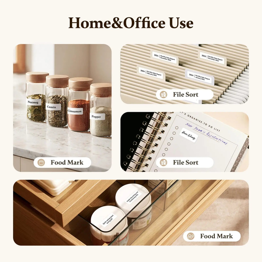 Niimbot D11/D110 Label Maker Wireless Pocket Self-Adhesive Name Tag Sticker Printer for Home Office