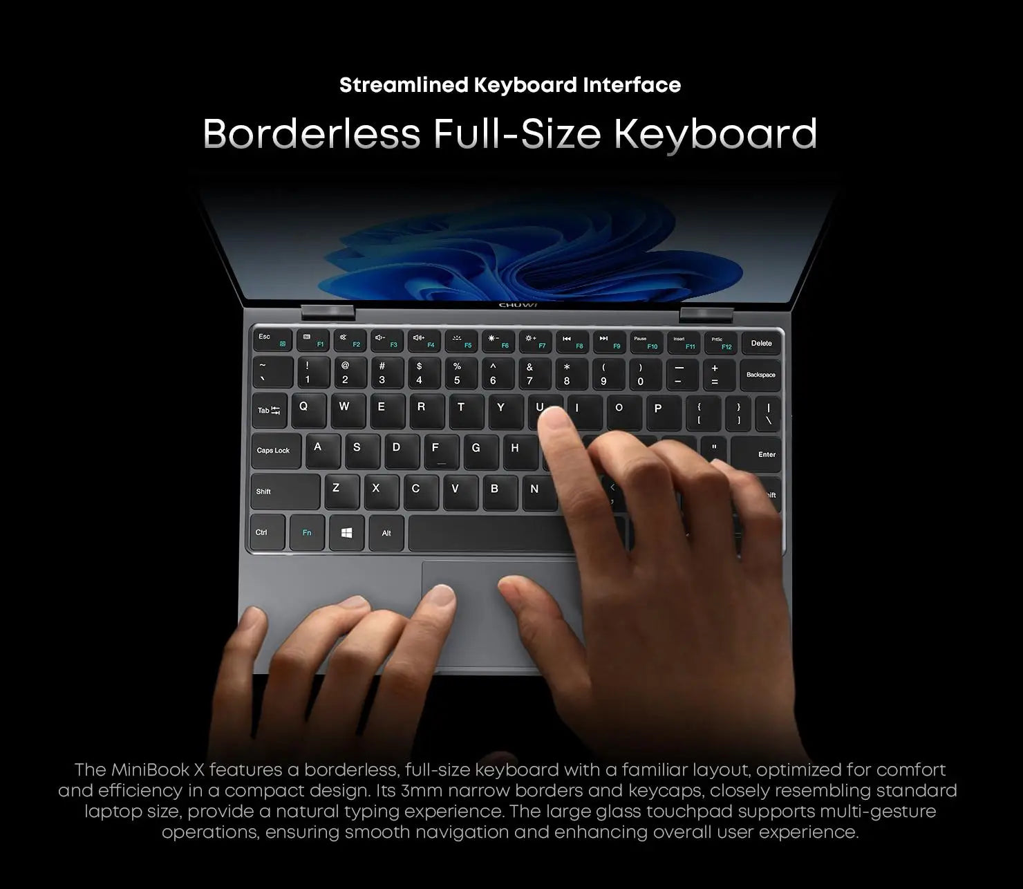 CHUWI MiniBook X 2 in 1 Laptop Intel N150(up to 3.6GHz) 512GB ROM 16GB LPDDR5 10.51" 1200x1920 FHD IPS Windows 11 Notebook
